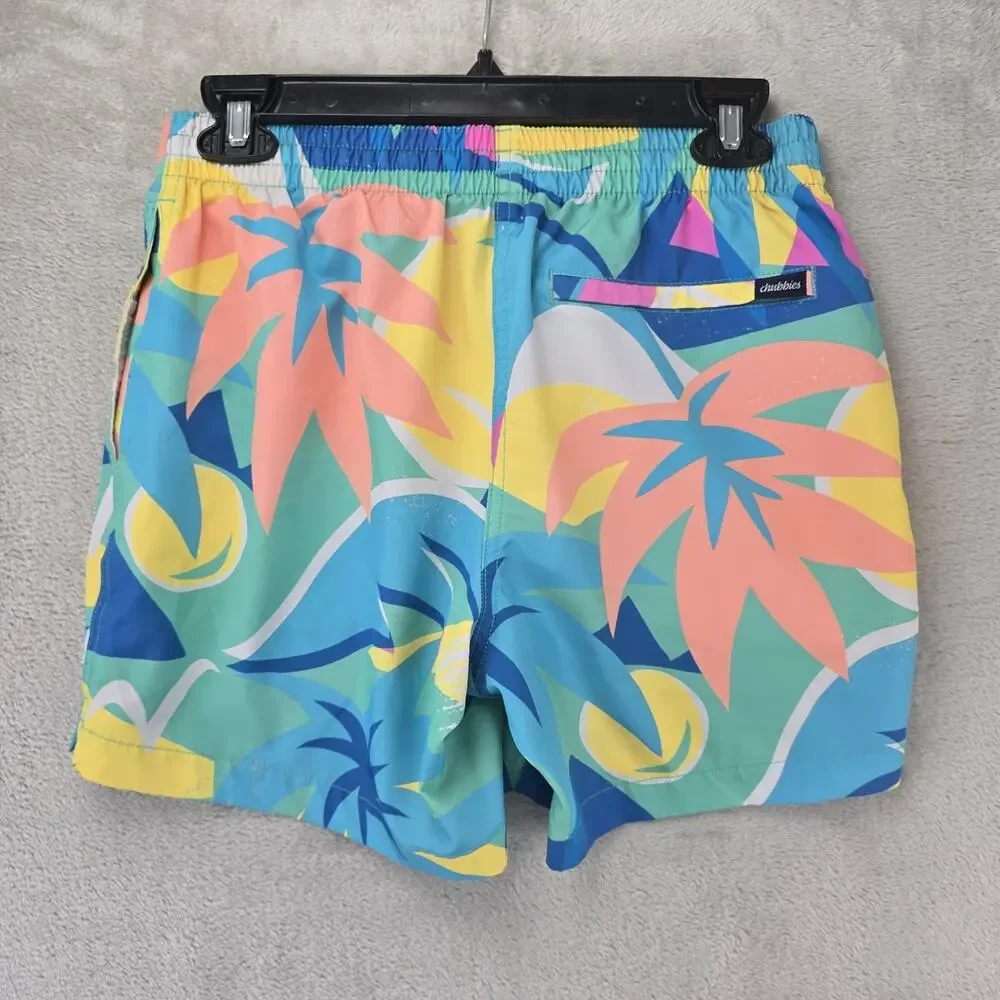 Chubbies Swim Trunks Mens Small The Wave Dashers Classic 5.5